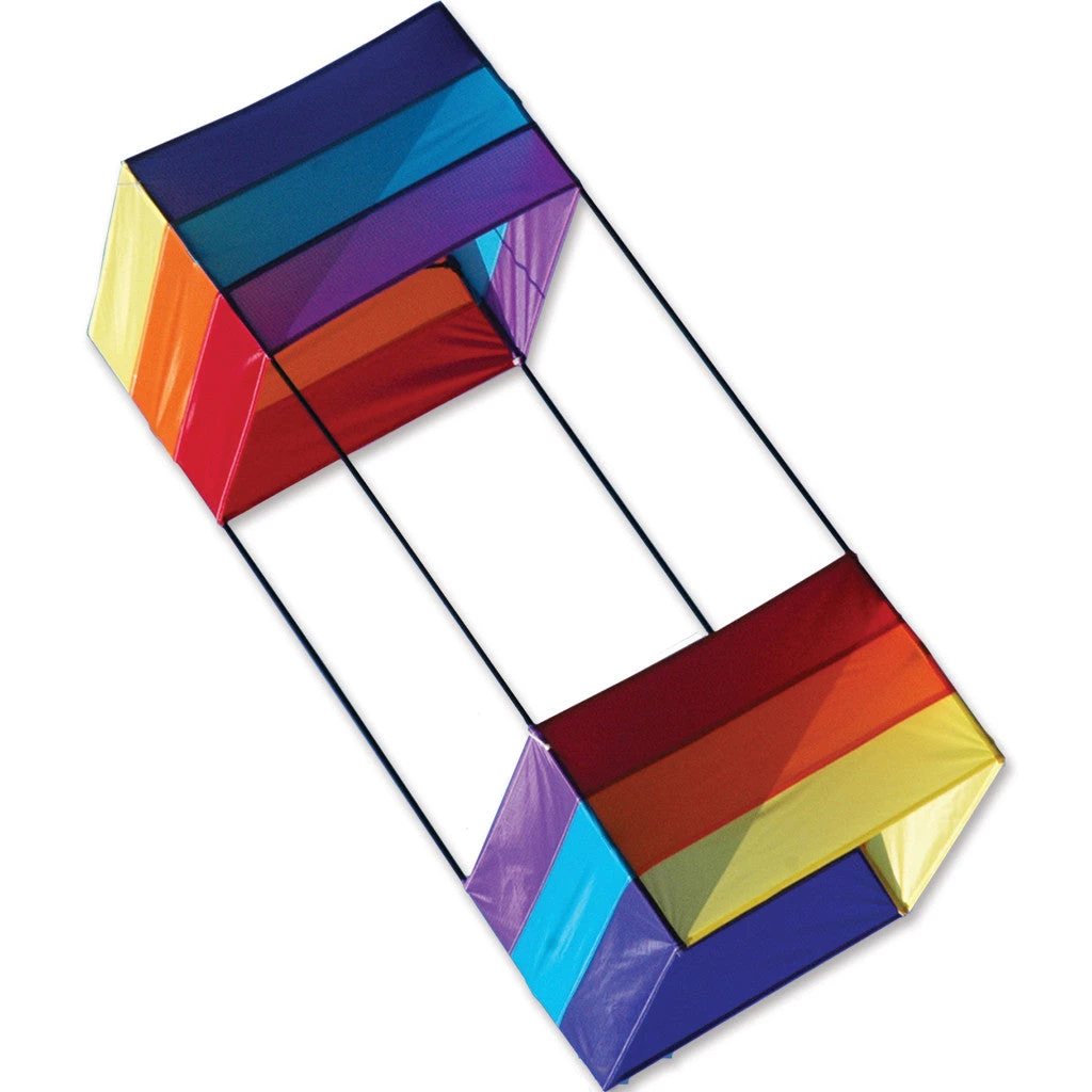 Kites 40 In. Box Kite - Rainbow 1 Kites 40 In. Box Kite - Rainbow