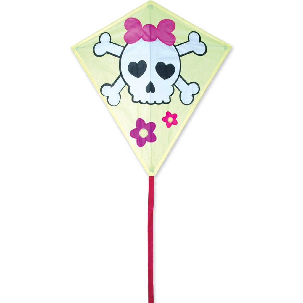 Kites 30 In. Diamond Kite - Girl Skull 2 Kites 30 In. Diamond Kite - Girl Skull