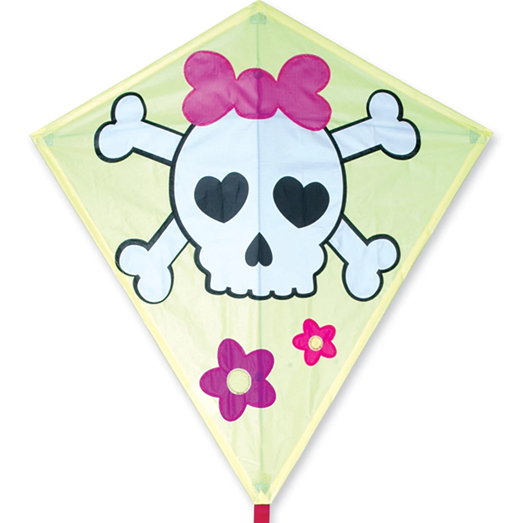 Kites 30 In. Diamond Kite - Girl Skull 1 Kites 30 In. Diamond Kite - Girl Skull