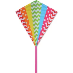 Kites 30 In. Diamond Kite - Hip Rainbow Premier Kites