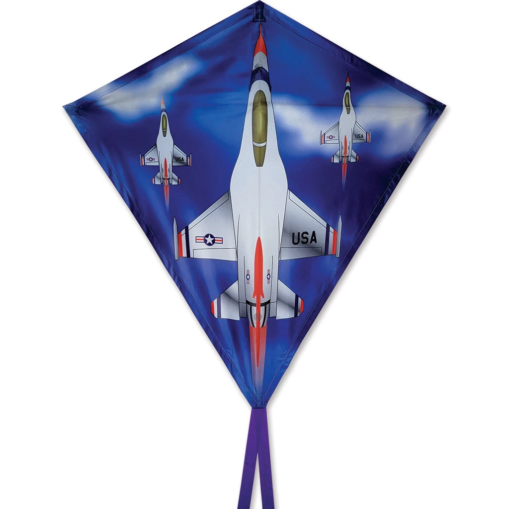 Kites 30 In. Diamond Kite - Jet Premier Kites 1 Kites 30 In. Diamond Kite - Jet Premier Kites