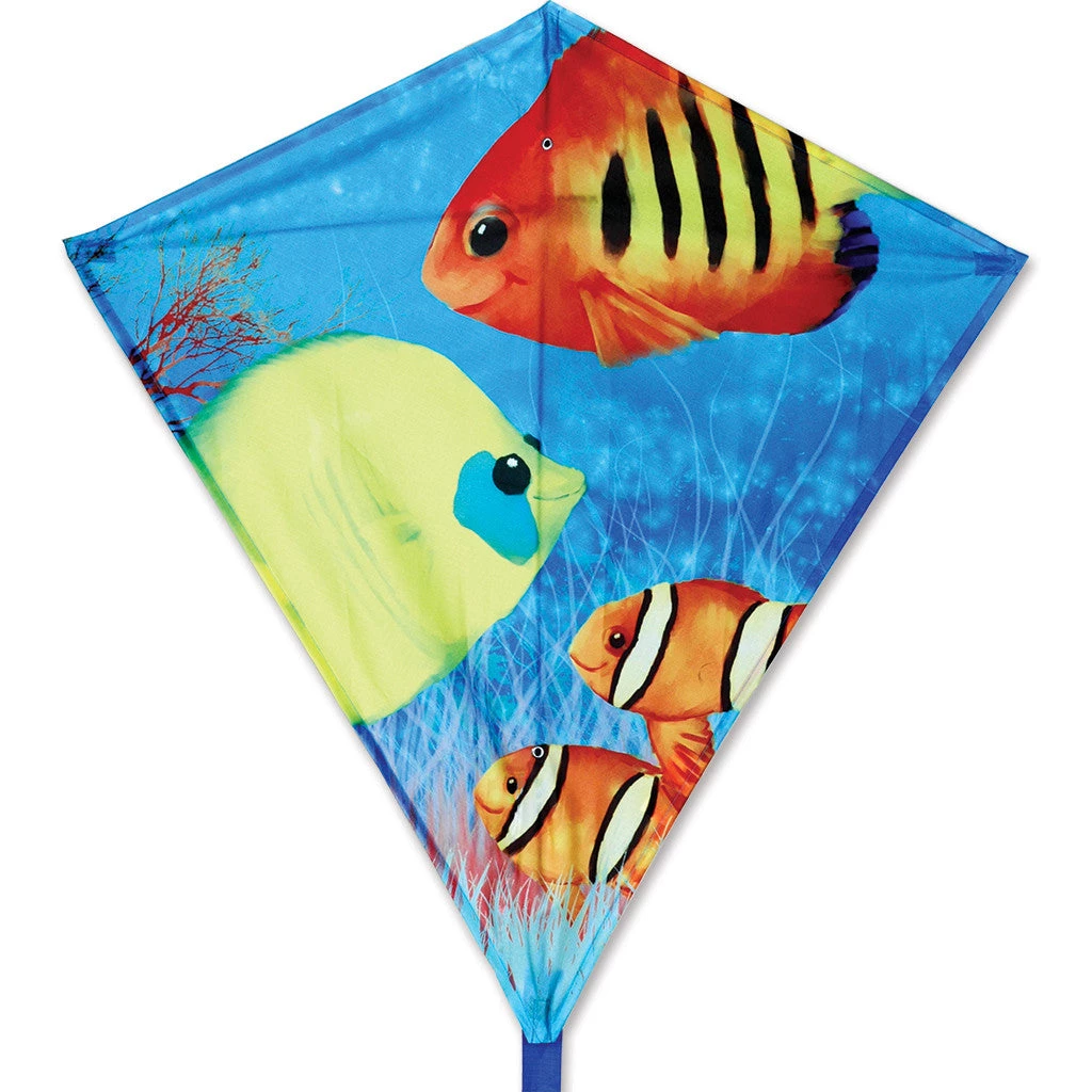 Kites 30 In. Diamond Kite - Fishy Fishes 1 Kites 30 In. Diamond Kite - Fishy Fishes