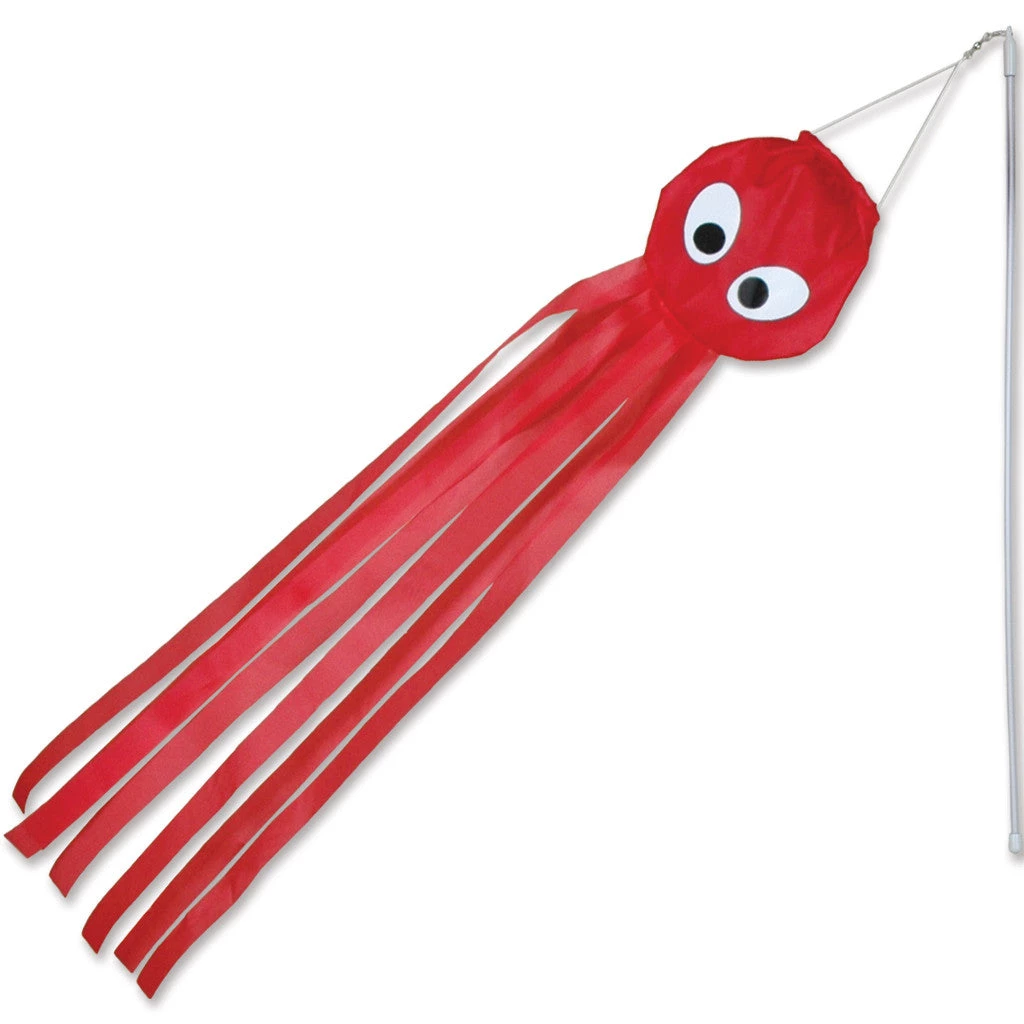 WindGarden Wind Wand - Red Octopus (Set Of 12 Pieces) Wind Wands 1 WindGarden Wind Wand - Red Octopus (Set Of 12 Pieces) Wind Wands