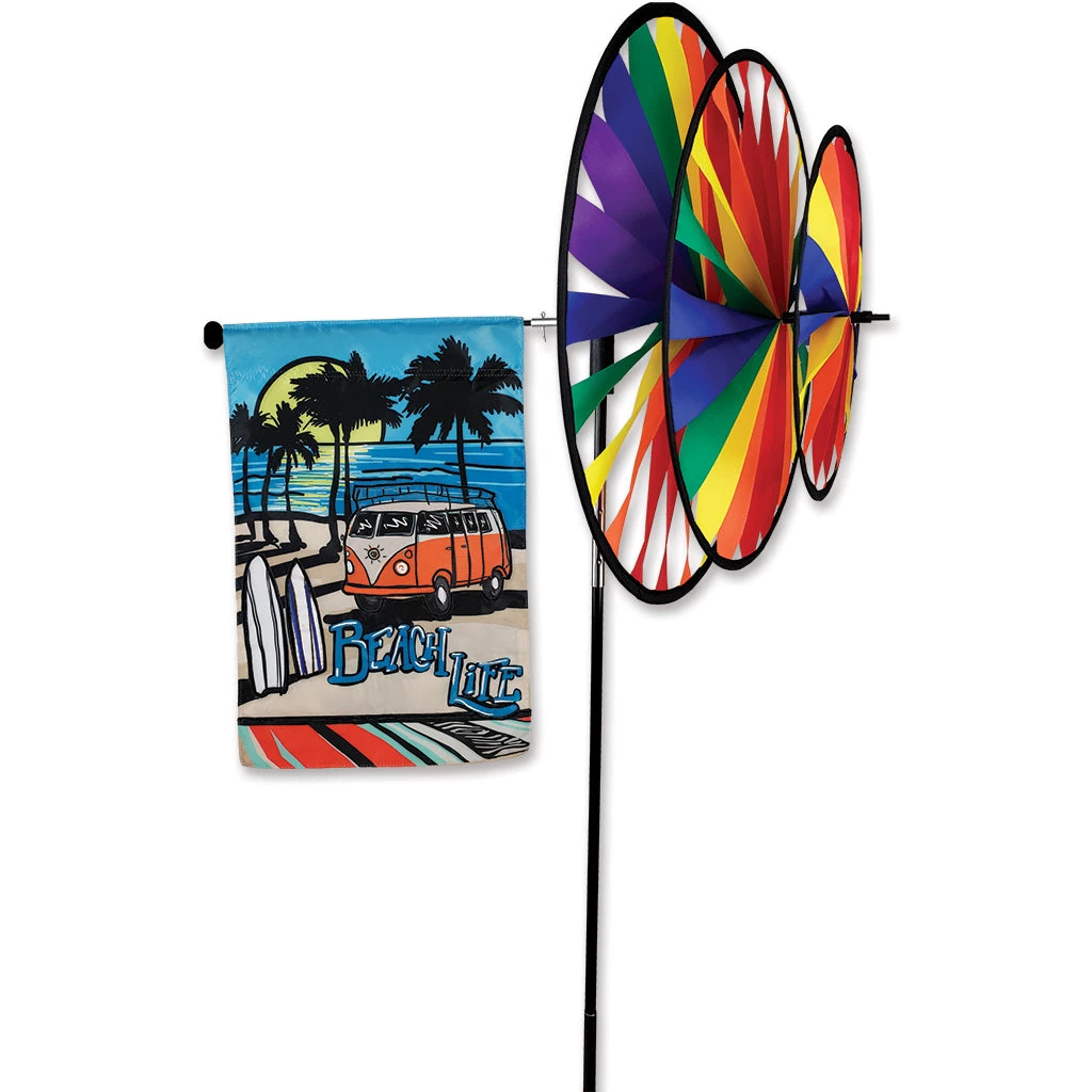 Accent Home & Garden Triple Spinners Rainbow Triple Spinner Garden Flag Pole 1 Accent Home & Garden Triple Spinners Rainbow Triple Spinner Garden Flag Pole