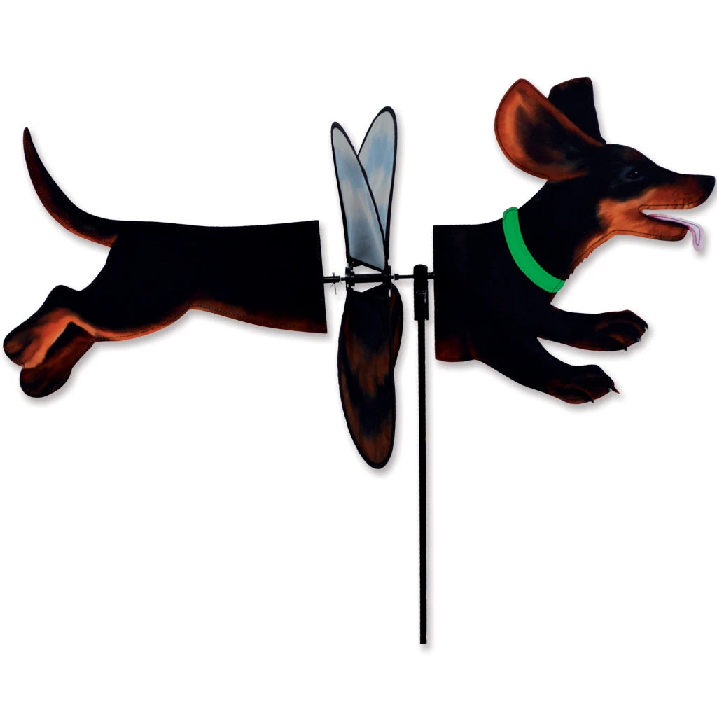 WindGarden Deluxe Petite Spinner - Black & Tan Dachshund 1 WindGarden Deluxe Petite Spinner - Black & Tan Dachshund