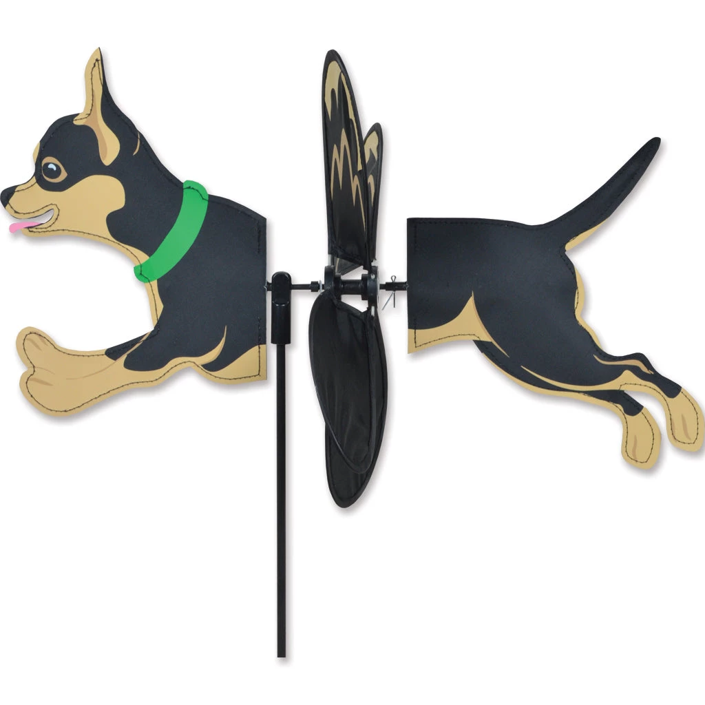 WindGarden WindGarden Petite Spinner - Black & Tan Chihuahua 1 WindGarden WindGarden Petite Spinner - Black & Tan Chihuahua