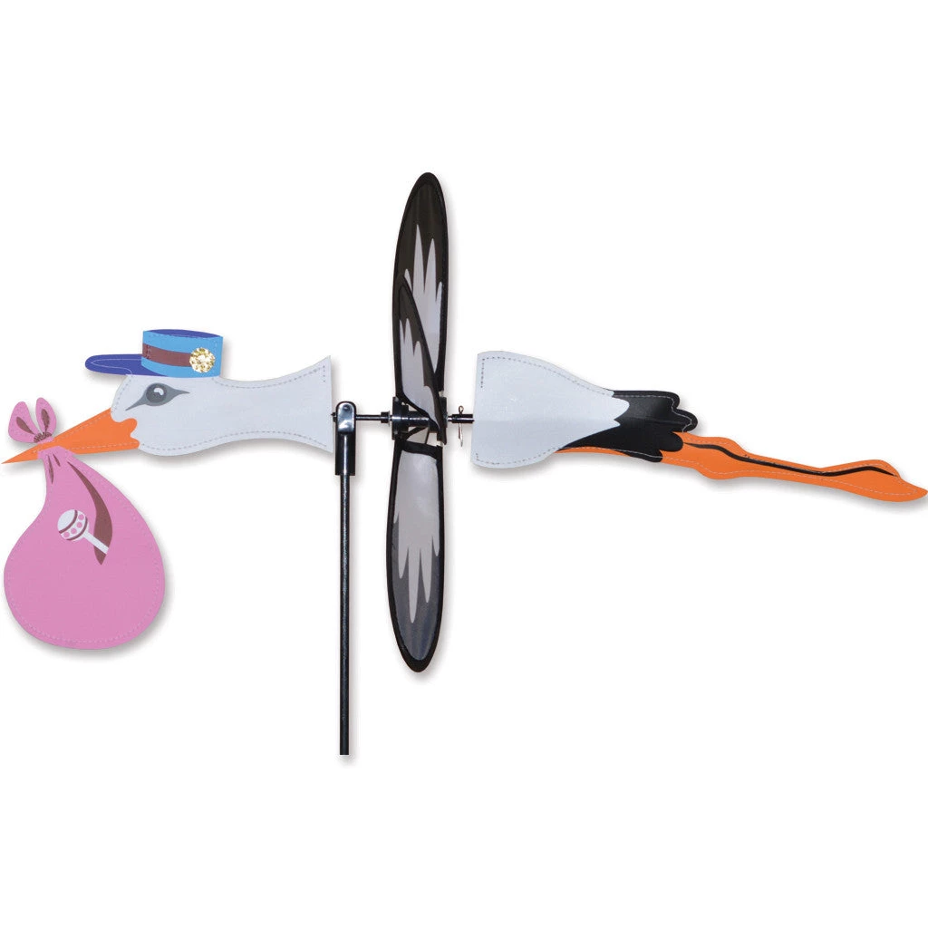 WindGarden WindGarden Petite Spinner- Stork Girl 1 WindGarden WindGarden Petite Spinner- Stork Girl