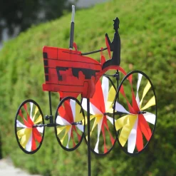 WindGarden 29 In. Old Tractor Spinner - Red WindGarden
