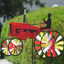 WindGarden 29 In. Old Tractor Spinner - Red WindGarden