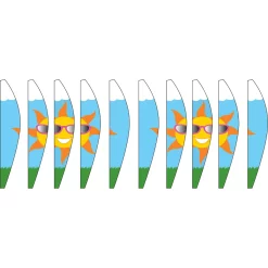 WindGarden 22 In. Hot Air Balloon - Sun