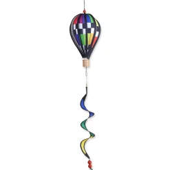 WindGarden WindGarden 12 In. Hot Air Balloon - Checkered Rainbow