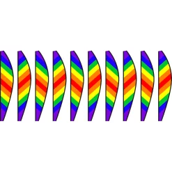 WindGarden 26 In. Hot Air Balloon - Traditional Rainbow