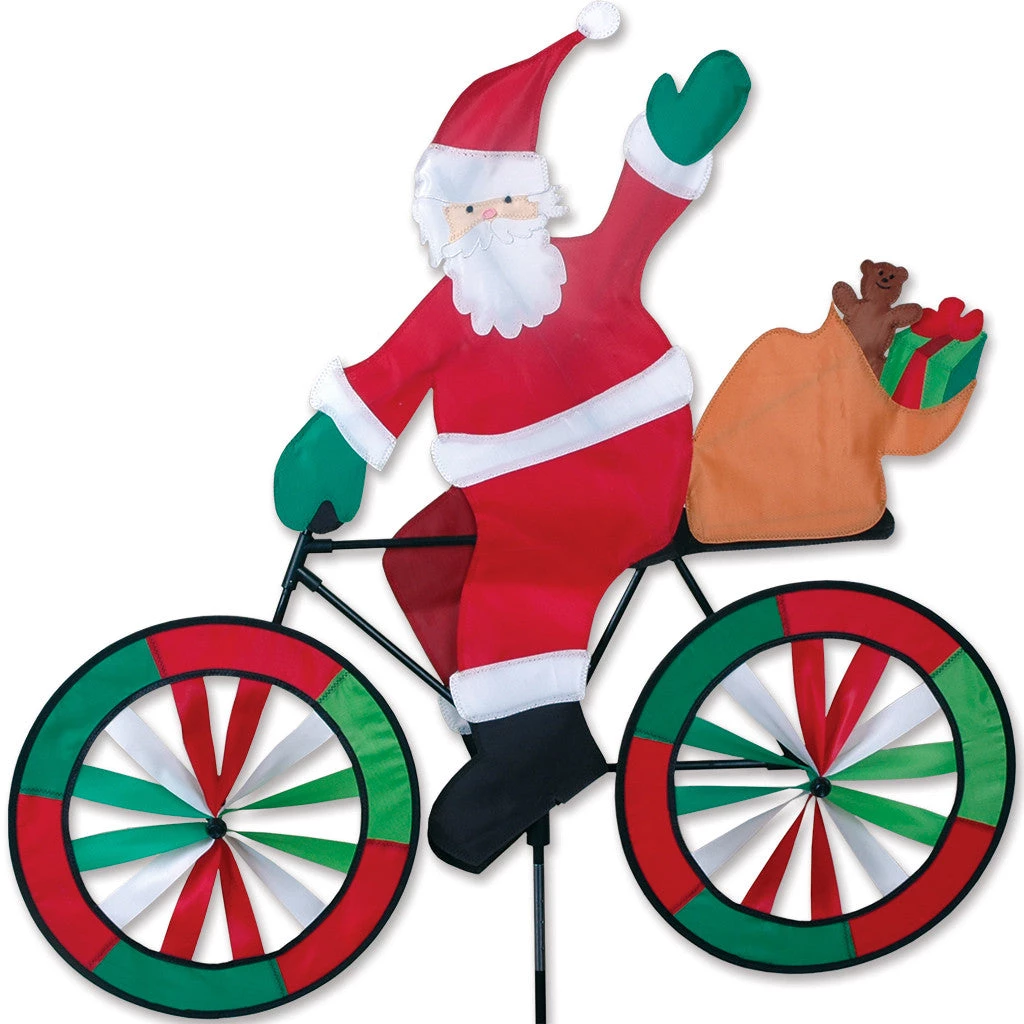 WindGarden 30 In. Bike Spinner - Santa WindGarden 1 WindGarden 30 In. Bike Spinner - Santa WindGarden