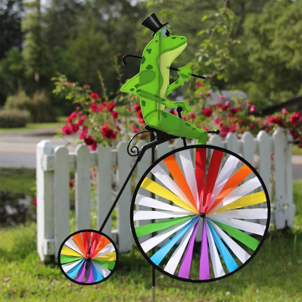 WindGarden High Wheel Bike Spinner - Frog WindGarden 2 WindGarden High Wheel Bike Spinner - Frog WindGarden