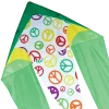 Kites 45 In. Flo-Tail Delta Kite - Lime Peace