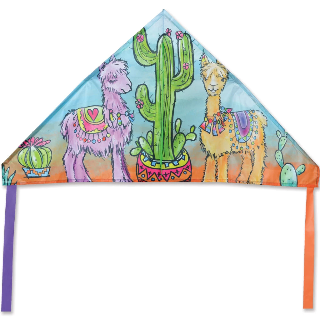 Kites 56 In. Delta Kite - Alpacas And Cacti Premier Kites 1 Kites 56 In. Delta Kite - Alpacas And Cacti Premier Kites