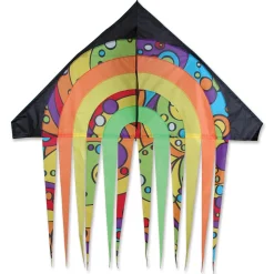 Kites 56 In. Stream Delta Kite - Rainbow Orbit Premier Kites