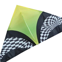 Kites 56 In. Delta Kite - Green Op Art Premier Kites