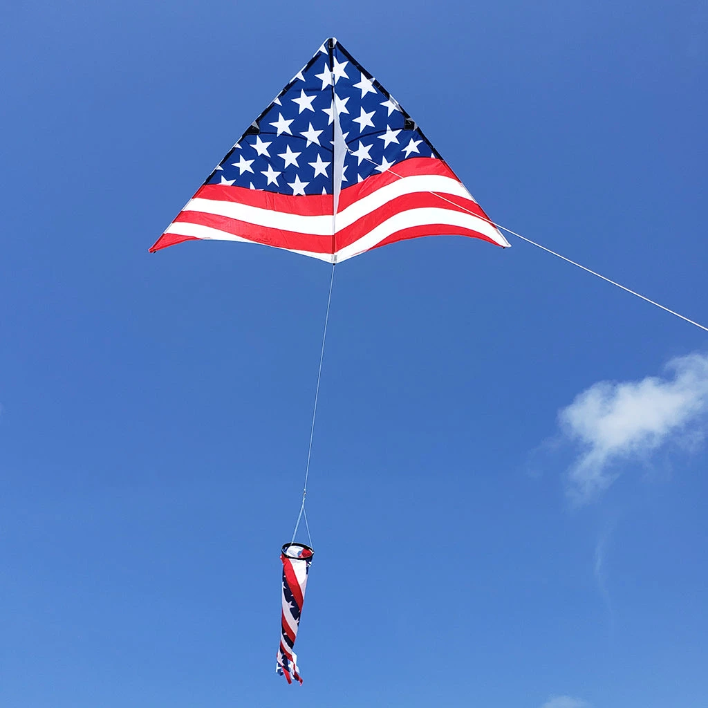 Kites 6.5 Ft. Delta Kite - Old Glory Pack 2 Kites 6.5 Ft. Delta Kite - Old Glory Pack