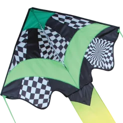 Kites Large Easy Flyer Kite - Green Op-Art