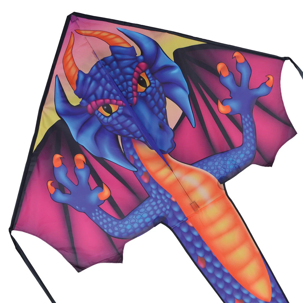Kites Large Easy Flyer Kite - Sapphire Dragon 1 Kites Large Easy Flyer Kite - Sapphire Dragon