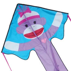 Kites Premier Kites Large Easy Flyer Kite - Girly Sock Monkey