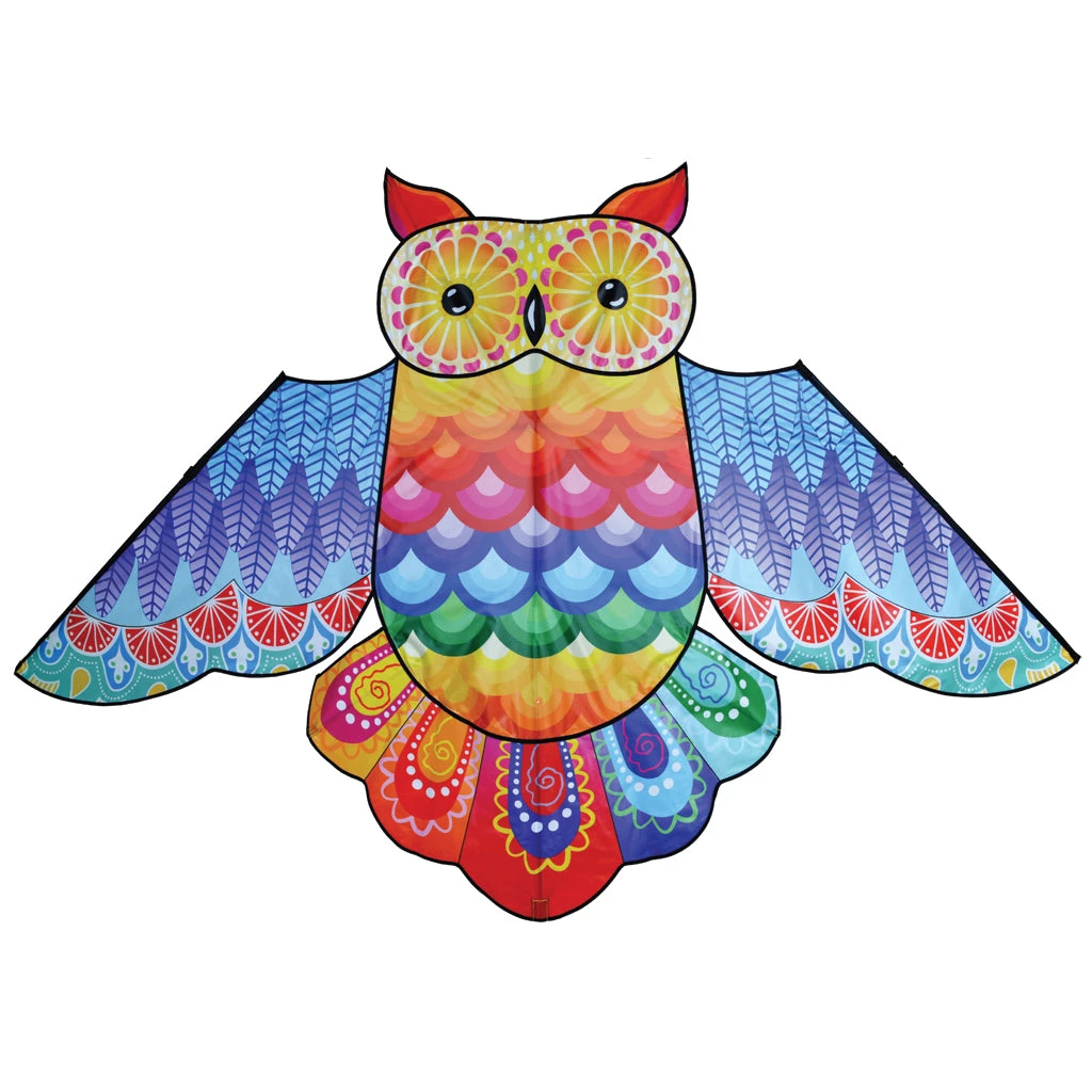 Kites 86 In. Rainbow Owl Kite Premier Kites 1 Kites 86 In. Rainbow Owl Kite Premier Kites