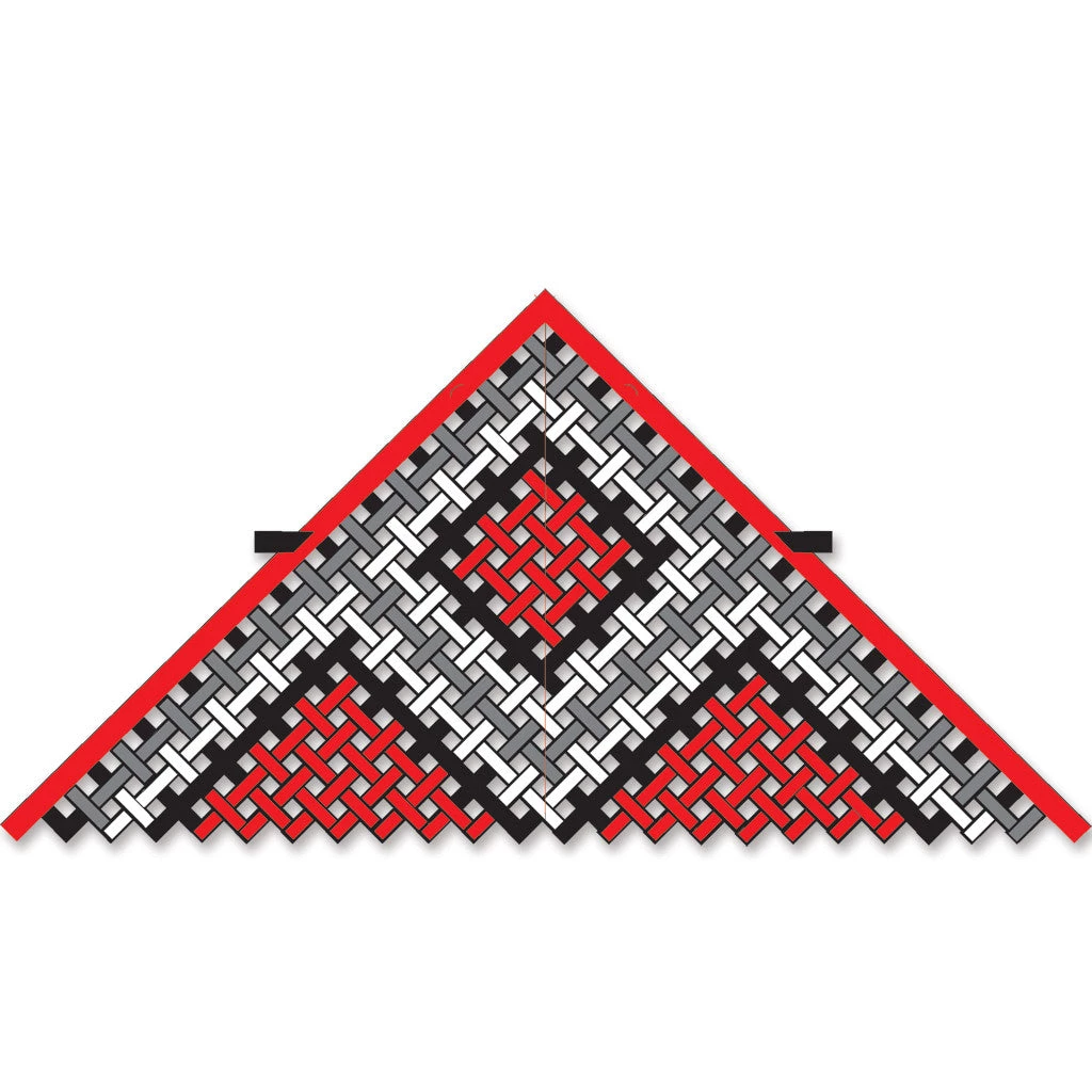 Collections Kites 11 Foot Deltas 11 Ft. Mesh Delta Kite - Red/Black/White 1 Collections Kites 11 Foot Deltas 11 Ft. Mesh Delta Kite - Red/Black/White