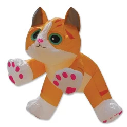 Collections Kites 4 Ft. Ginger Tabby Kitten Line Device For Kites