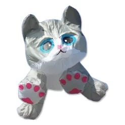 Collections Kites 8 Ft. Gray Tabby Kitten Line Device For Kites Collections
