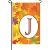 Accent Home & Garden Accent 12 In. Fall Monogram Flag - J