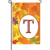 Accent Home & Garden Accent 12 In. Fall Monogram Flag - T