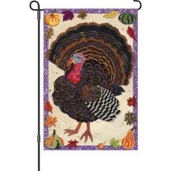 Accent Home & Garden 12 In. Flag - Textured Turkey Accent