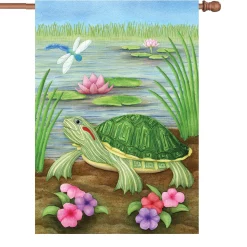 Accent Home & Garden Accent 28 In. Flag - Turtle Pond