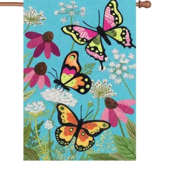 Accent Home & Garden 28 In. Flag - Fluttering Butterflies