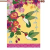 Accent Home & Garden Accent 28 In. Flag - Hummingbirds Fuchsia