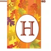 Accent Home & Garden 28 In. Fall Monogram Flag - H