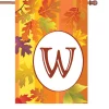 Accent Home & Garden 28 In. Fall Monogram Flag - W Accent