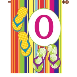 Accent Home & Garden 28 In. Summer Monogram Flag - O