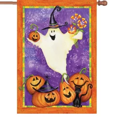 Accent Home & Garden 28 In. Halloween House Flag - Ghostly Gifts