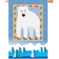 Accent Home & Garden - Sale 28 In. Flag - Polar Bear Mountain