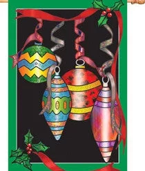 Accent Home & Garden 28 In. Flag - Glitter Ornaments