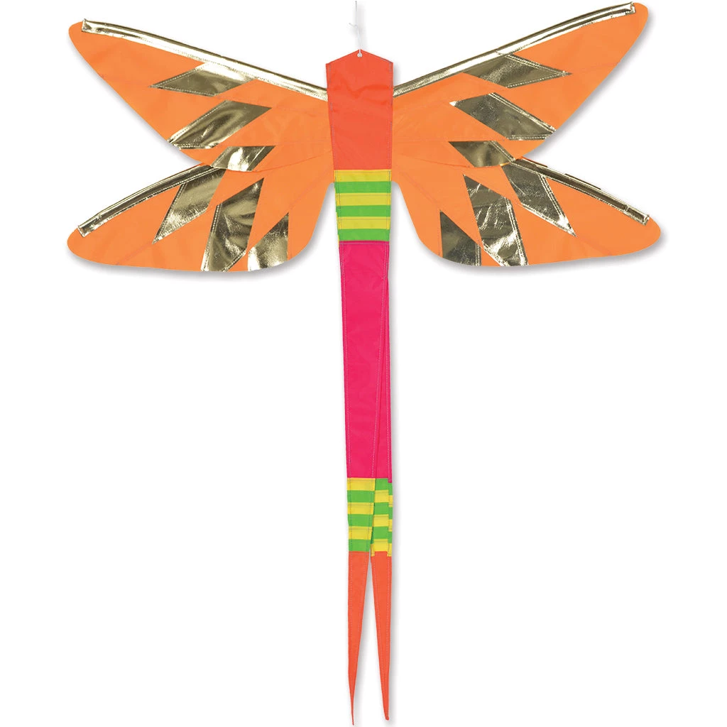 SoundWinds Damselfly Hanging Banner - Yellow 1 SoundWinds Damselfly Hanging Banner - Yellow
