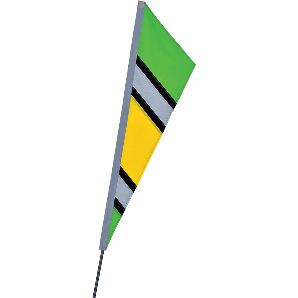 SoundWinds Reflective Fanion Recumbent Bike Flag - Green 1 SoundWinds Reflective Fanion Recumbent Bike Flag - Green