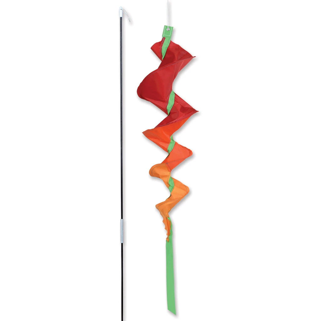 SoundWinds Small Fusilli Spinning Recumbent Bike Windsock - Orange 1 SoundWinds Small Fusilli Spinning Recumbent Bike Windsock - Orange