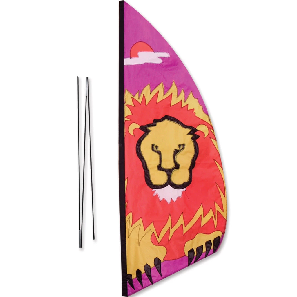 Premier Kites 3.5 Ft. Recumbent Bike Feather Banner - Lion 1 Premier Kites 3.5 Ft. Recumbent Bike Feather Banner - Lion