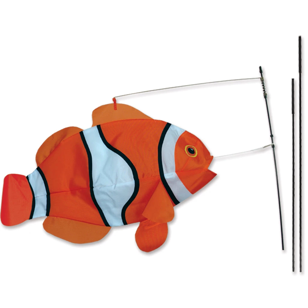 Premier Kites Swimming Fish Recumbent Bike Flag - Clownfish 1 Premier Kites Swimming Fish Recumbent Bike Flag - Clownfish