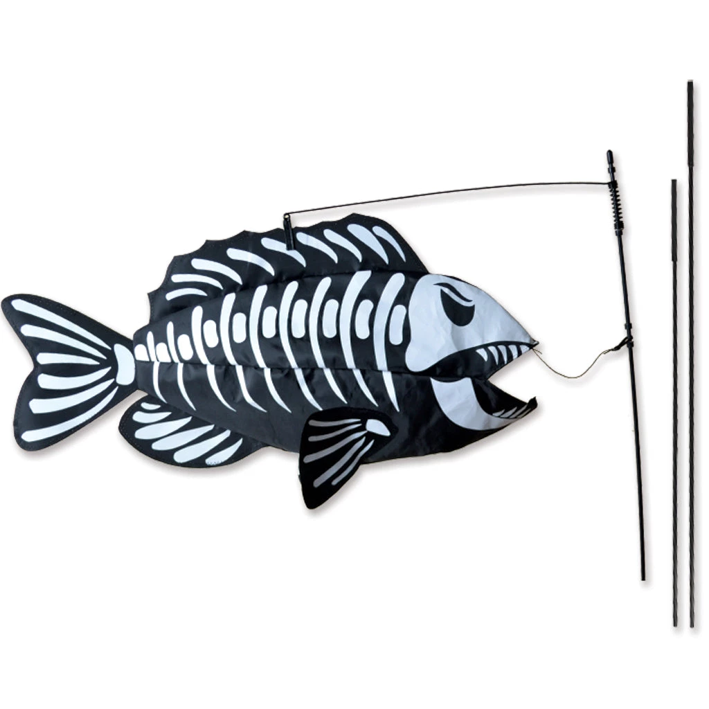Deals Premier Kites & Designs Store 26 Premier Kites Swimming Fish Recumbent Bike Flag - Fish Bones Recumbent Bike Flags