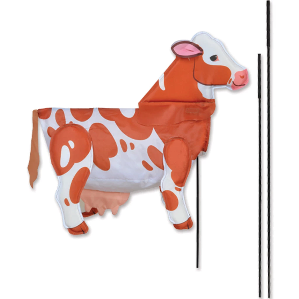 Premier Kites Windicator Recumbent Bike Flag - Brown Cow 1 Premier Kites Windicator Recumbent Bike Flag - Brown Cow