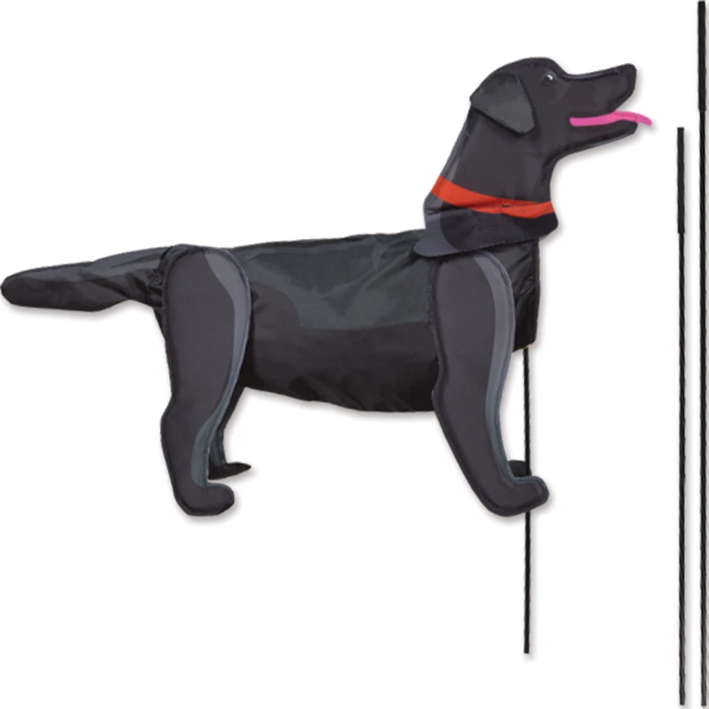 Premier Kites Windicator Recumbent Bike Flag - Black Lab 1 Premier Kites Windicator Recumbent Bike Flag - Black Lab